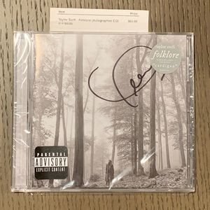 Authentic Signed Taylor Swift Folklore Album